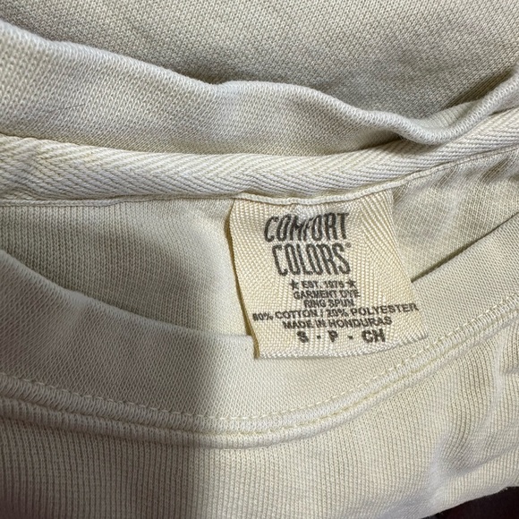 kansas KU Comfort Colors Unisex Size Small Cream Color - Picture 9 of 9
